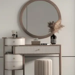 ڤـــاليـــنـا تسريحة مودرن بتفاصيل خشبية وأدراج انسيابية