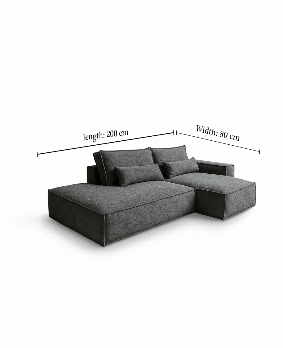 رونزا ركنة مودرن رمادي غامق من ليفينج - الصورة 2