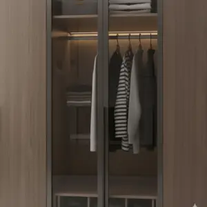 أونو خزانة ملابس زجاجية مودرن 4 أبواب