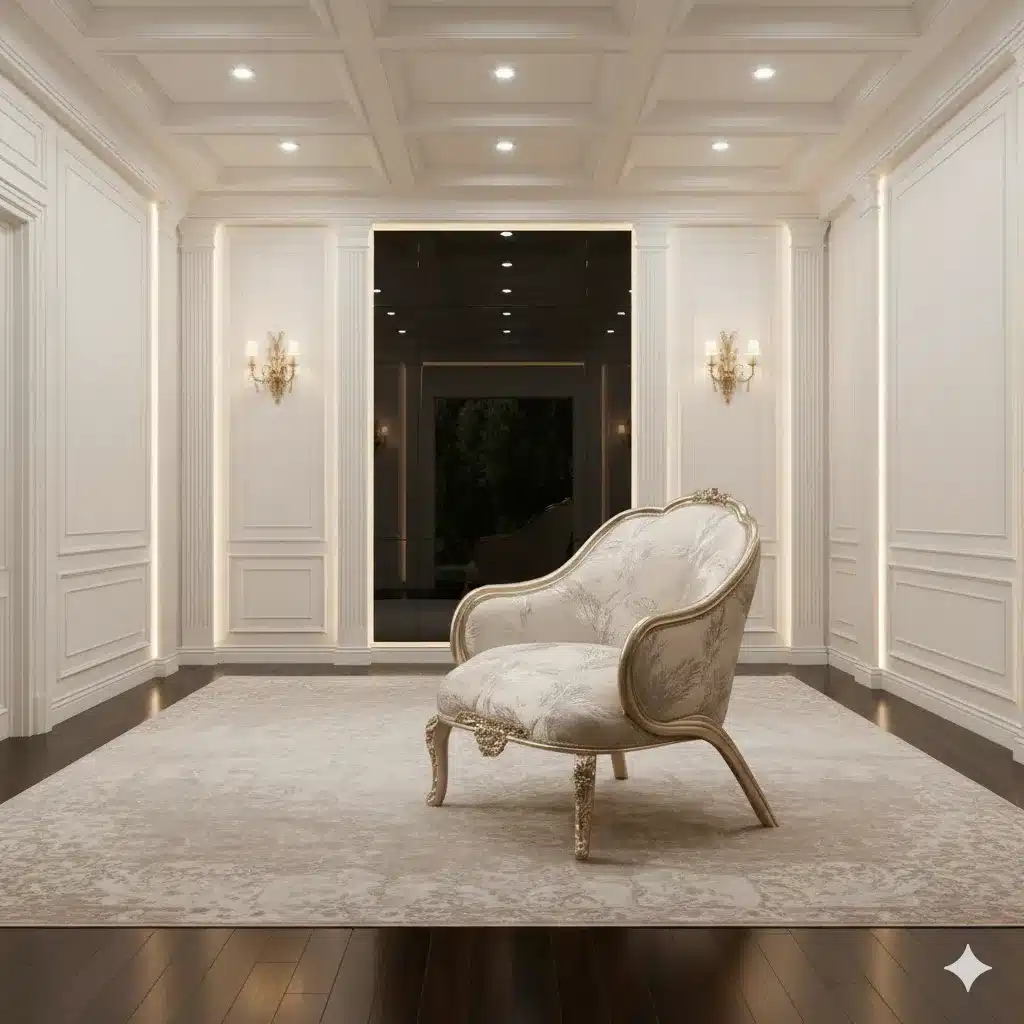 إمبريال صالون كلاسيك فاخر بتشطيبات ذهبية - الصورة 4