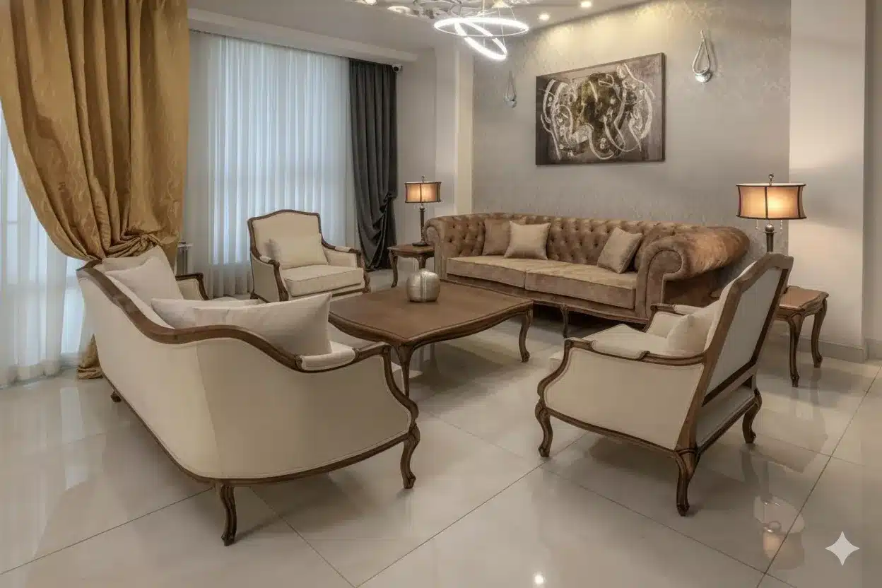 أوريليا طقم صالون كلاسيك فاخر - الصورة 3