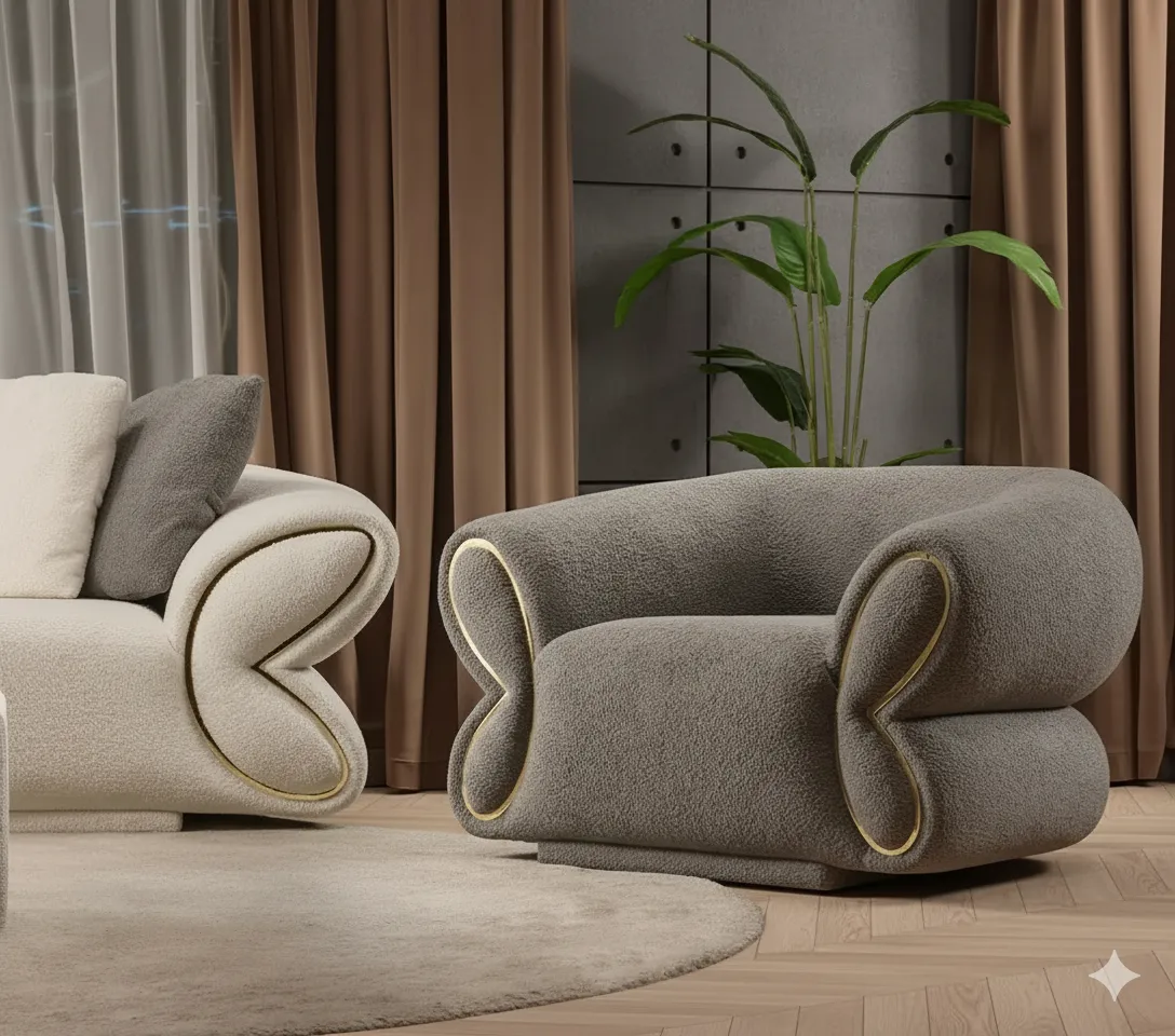 إيفي صالون مودرن بوكلية ناعمة - الصورة 4