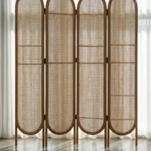 لاريسا برافان خشبي بخوص طبيعي مودرن