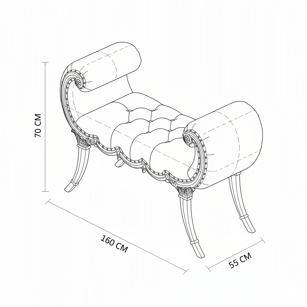 إمبراتو شزلونج استرخاء كلاسيك مذهّب - الصورة 4