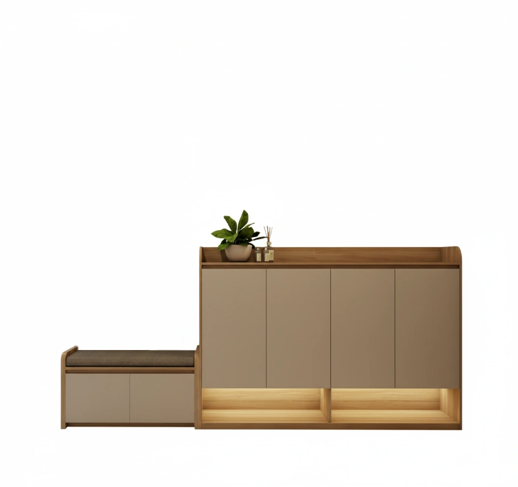 لارا جزامة مودرن بإضاءة أنيقة وخشب طبيعي - الصورة 4