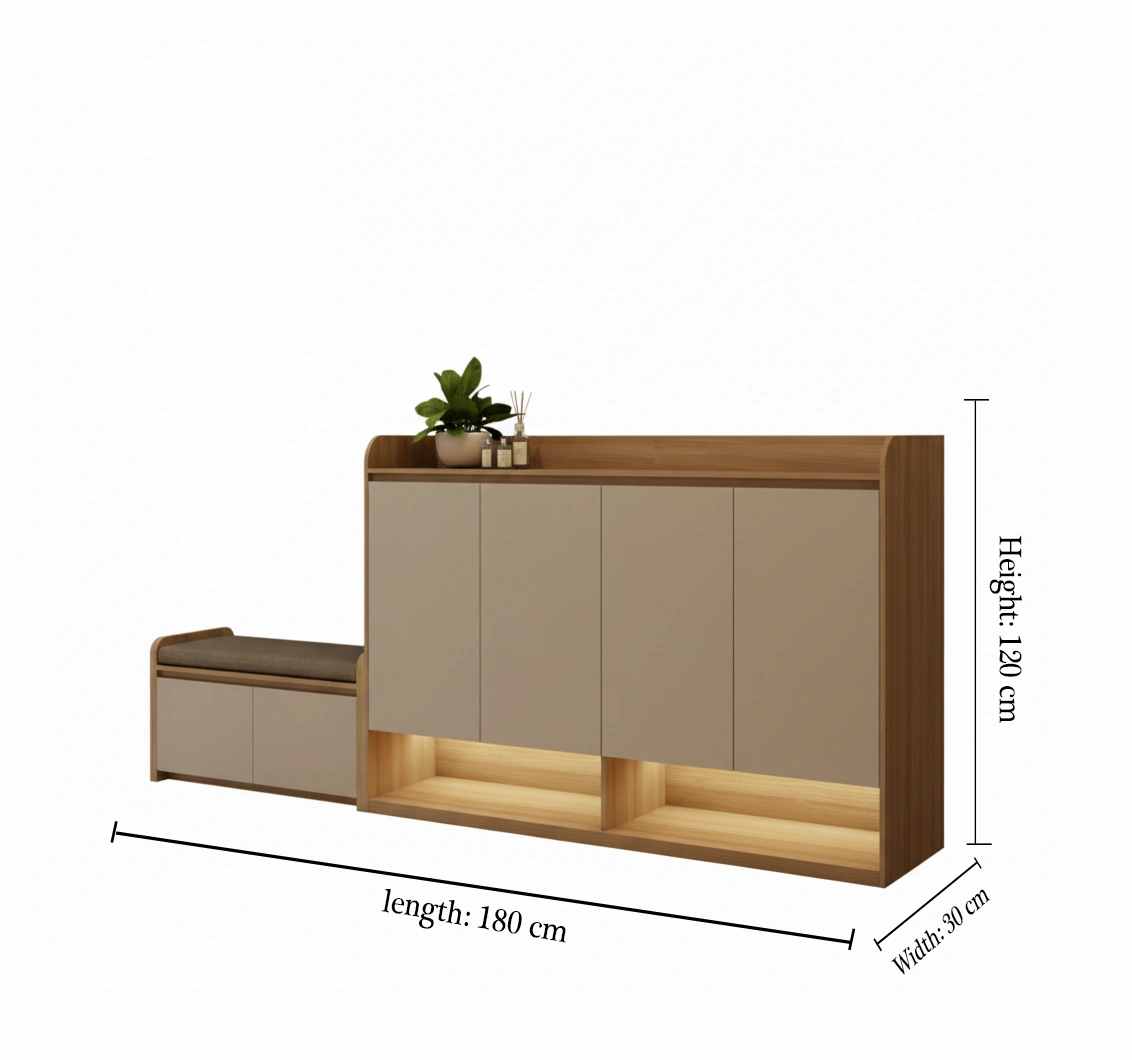 لارا جزامة مودرن بإضاءة أنيقة وخشب طبيعي - الصورة 3