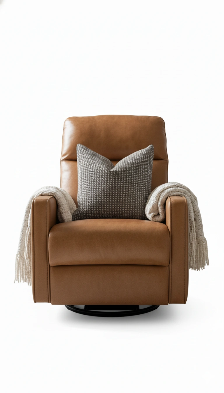 أدونيس كرسي استرخاء جلدي فاخر - الصورة 4