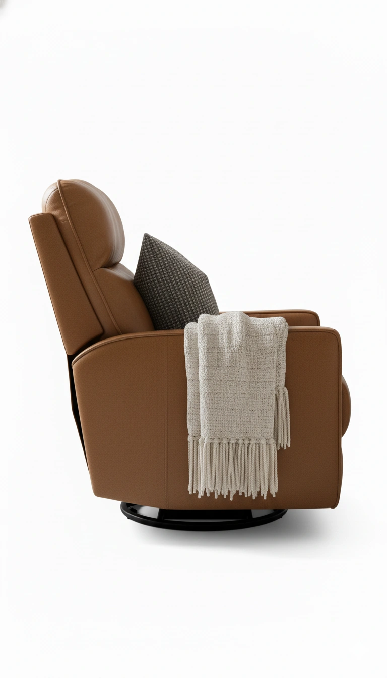 أدونيس كرسي استرخاء جلدي فاخر - الصورة 2