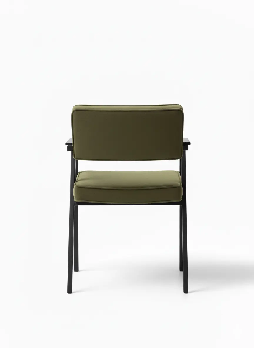 أورو كرسي مودرن – إطار معدني ومقعد مخملي - الصورة 2