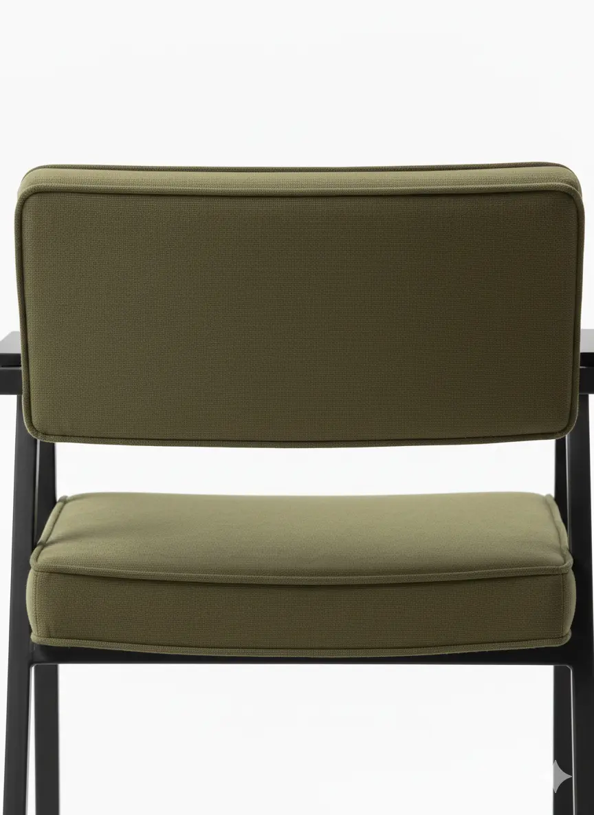 أورو كرسي مودرن – إطار معدني ومقعد مخملي - الصورة 3