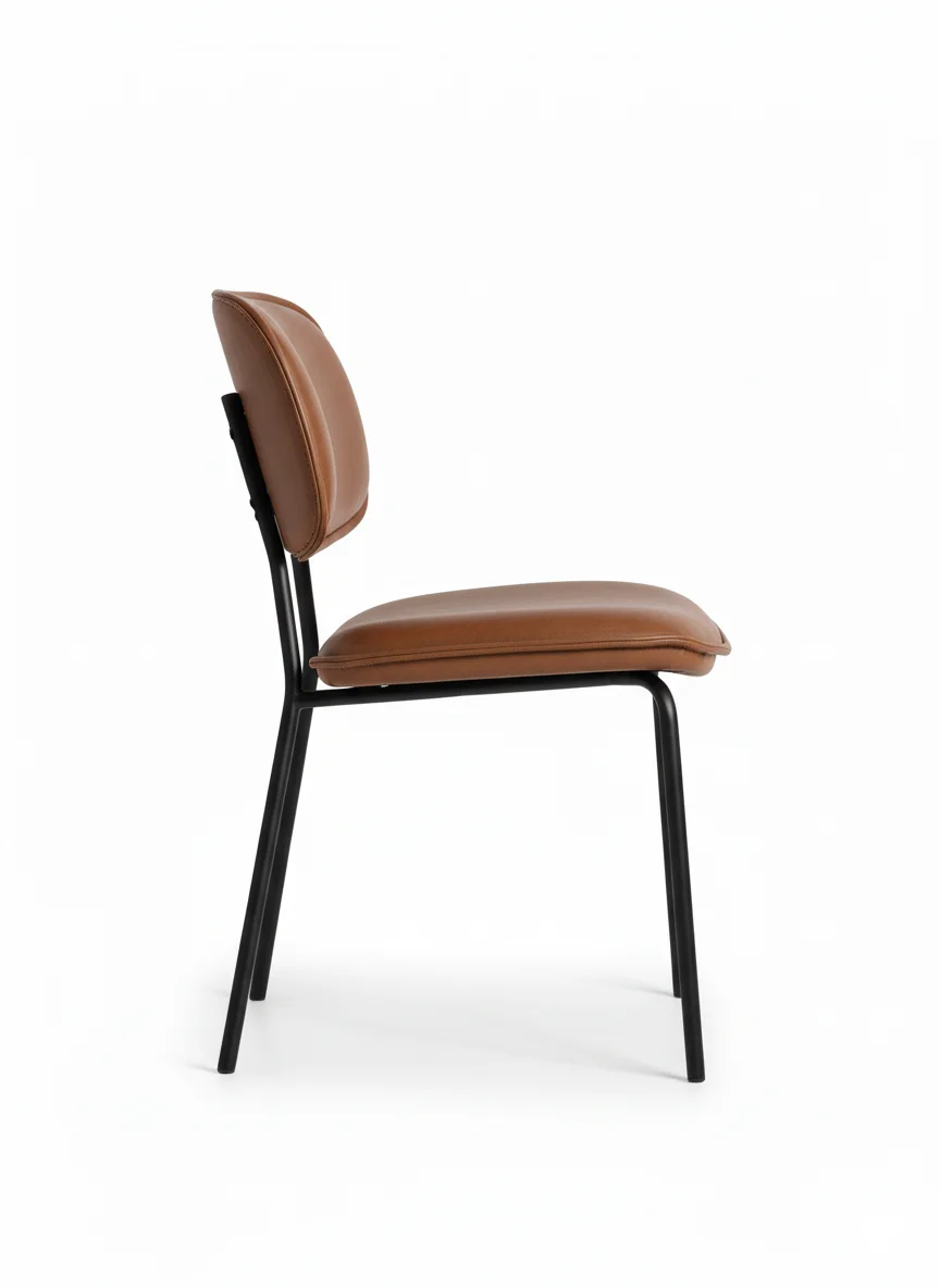 ميلانو كرسي مودرن بني من ليفينج - الصورة 4