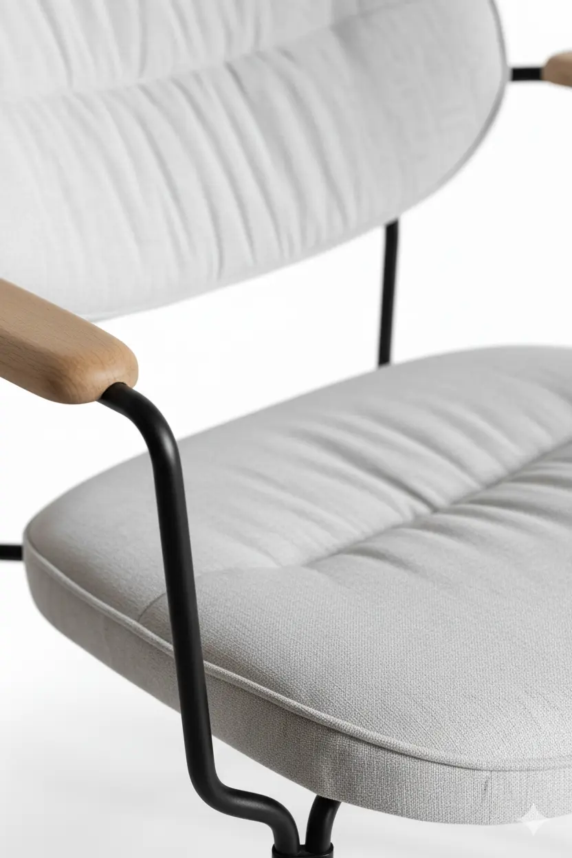 لونا كرسي مودرن أبيض من ليفينج - الصورة 3