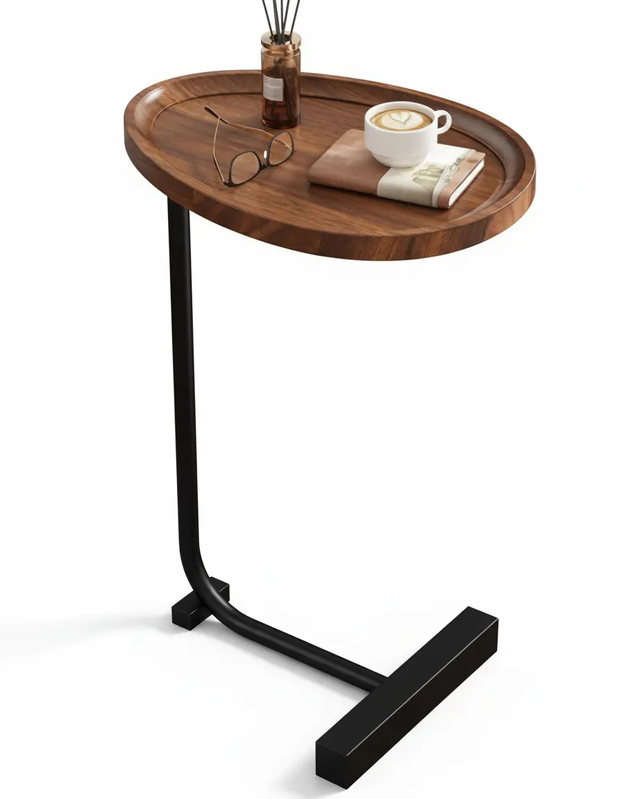 توري طاولة جانبية مودرن خشب طبيعي - الصورة 4