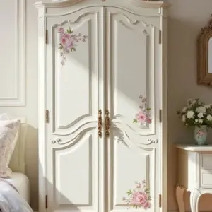 بيلورينا دولاب كلاسيك مزخرف بنقوش زهرية