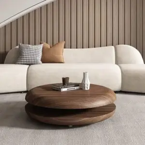 لوميرو طاولة قهوة عصرية بتصميم دائري