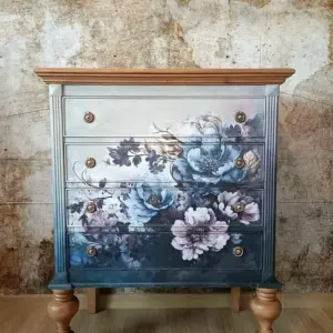 إليوفلرا وحدة أدراج فنية بزخارف زهرية