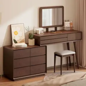 أورلا تسريحة خشبية متعددة الأدراج بتصميم عصري