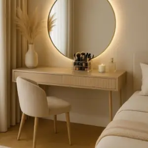 لوريــمانا تسريحة مودرن بإضاءة خلفية وتشطيب خشبي راقٍ