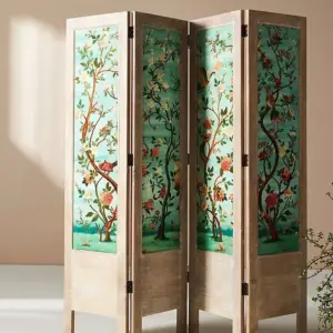 سامارا برافان خشبي بزخارف طيور وزهور