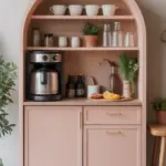 روزيّا ركن قهوة بيضاوي بلون الباستيل