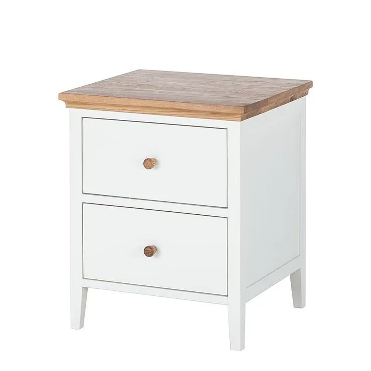 ألينــا كومود جانبي خشب طبيعي باللون الأبيض - الصورة 4
