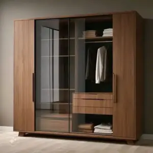 أورفان خزانة سحاب بواجهة زجاجية