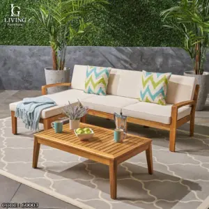 بروفانس أثاث خارجي خشبي فاخر من LIVING