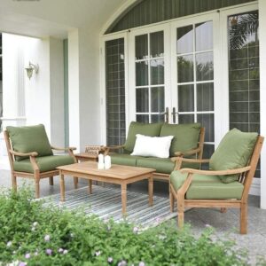 بريشيا أثاث خارجي خشبي فاخر من LIVING