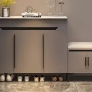 رويال جزامة مودرن من الخشب الطبيعي مع مقعد تخزين مريح للمداخل