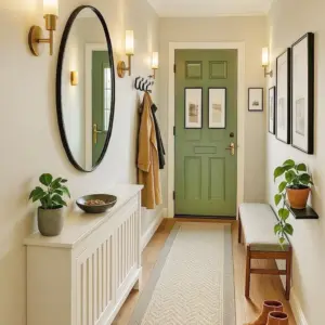 أورلين جزامة كلاسيك خشب طبيعي باللون الأبيض