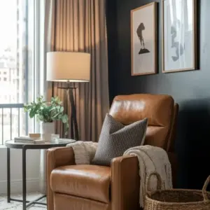 أدونيس كرسي استرخاء جلدي فاخر