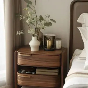 كومود أليو خشب طبيعي بتصميم عصري وراقي