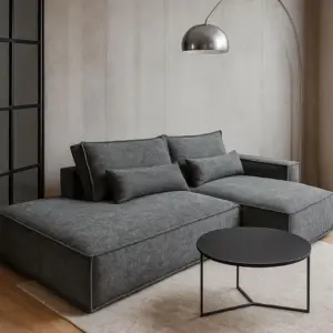 رونزا ركنة مودرن رمادي غامق من ليفينج