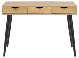 ⁦Astro three-drawer modern design natural wood desk⁩ - الصورة ⁦3⁩