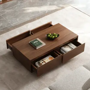 ⁦Alvaro TV unit and coffee table made of natural wood⁩ - الصورة ⁦9⁩