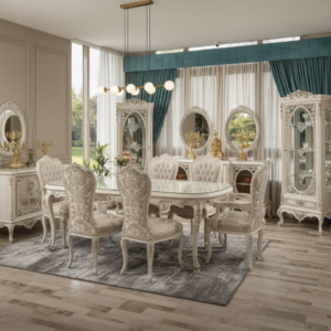 أورليا – سفرة طعام كلاسيك ملكية لعشّاق الفخامة