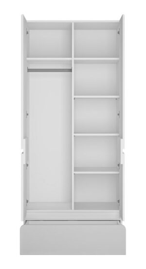 ⁦Oro youth wardrobe made of natural wood with two doors and drawers⁩ - الصورة ⁦4⁩