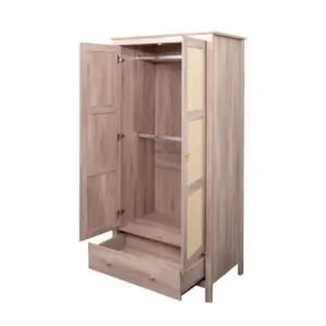 ⁦Oria Rattan and Natural Wood Wardrobe⁩ - الصورة ⁦11⁩