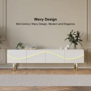 ⁦Okro 4-drawer TV table⁩ - الصورة ⁦13⁩