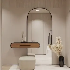 إلين جزامة مودرن بمرآة قوسية ومقعد أنيق