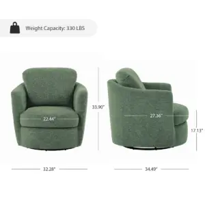 ⁦Imperial curved armchair in natural wood⁩ - الصورة ⁦8⁩