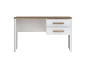⁦Elora modern desk with two drawers, natural wood⁩ - الصورة ⁦5⁩