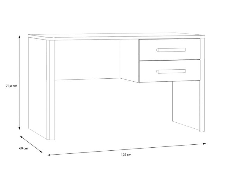 ايلورا مكتب مودرن بدرجين خشب طبيعي - الصورة 6