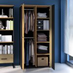Trio Youth Wardrobe with Three Doors, Natural Wood