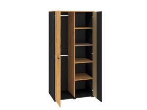 ⁦Trio Youth Wardrobe with Three Doors, Natural Wood⁩ - الصورة ⁦5⁩