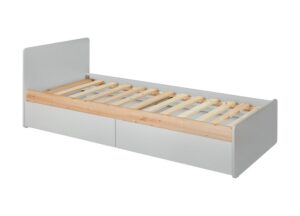 ⁦Terno single bed, natural wood, with two spacious storage drawers⁩ - الصورة ⁦4⁩