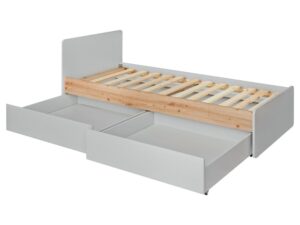 ⁦Terno single bed, natural wood, with two spacious storage drawers⁩ - الصورة ⁦6⁩