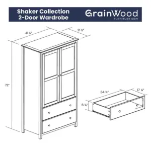 ⁦Gran natural wood wardrobe⁩ - الصورة ⁦7⁩