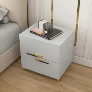 ⁦Grayish bedroom table with two drawers⁩ - الصورة ⁦2⁩