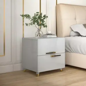 ⁦Grayish bedroom table with two drawers⁩ - الصورة ⁦8⁩